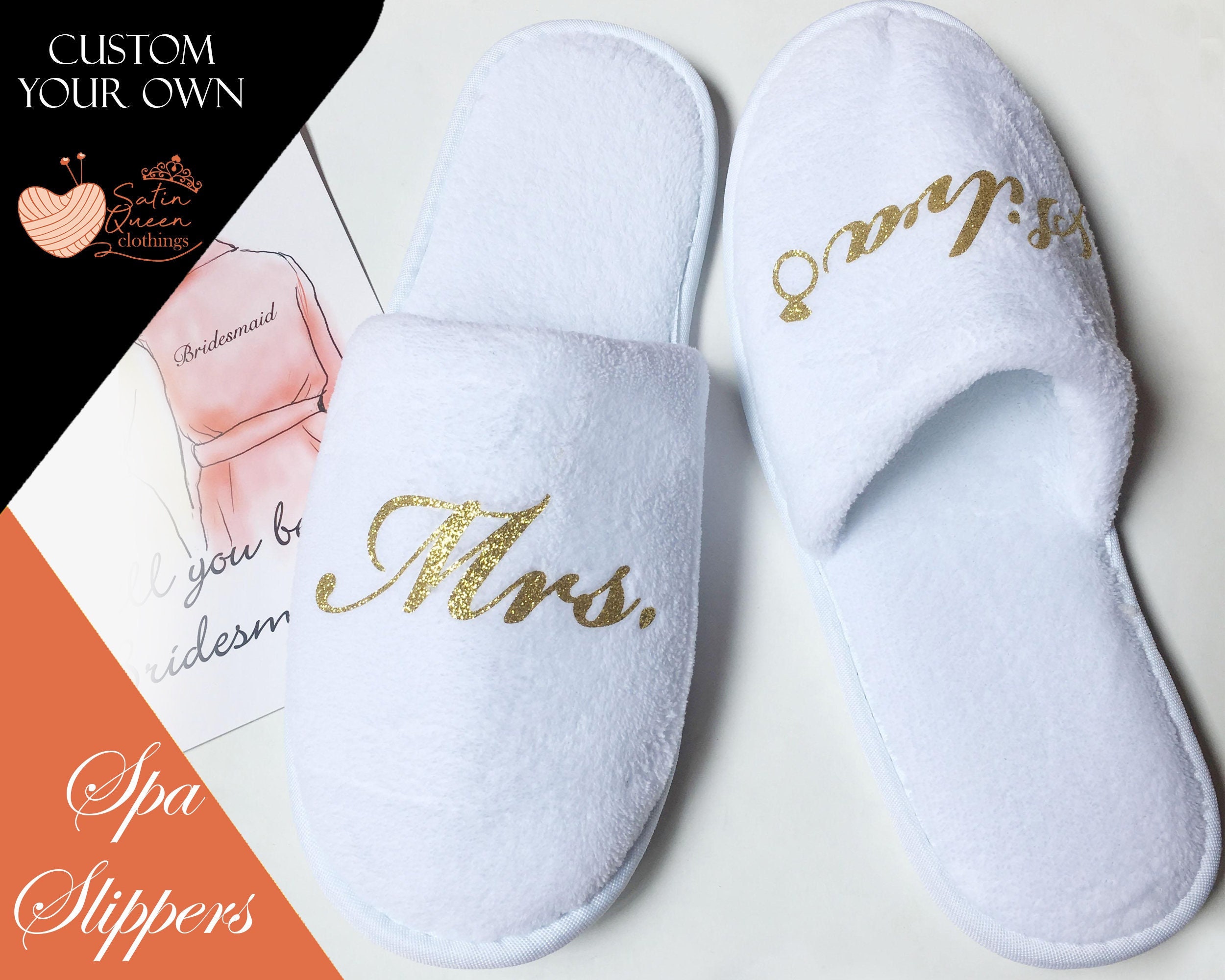 Hotel slippers deals personalized