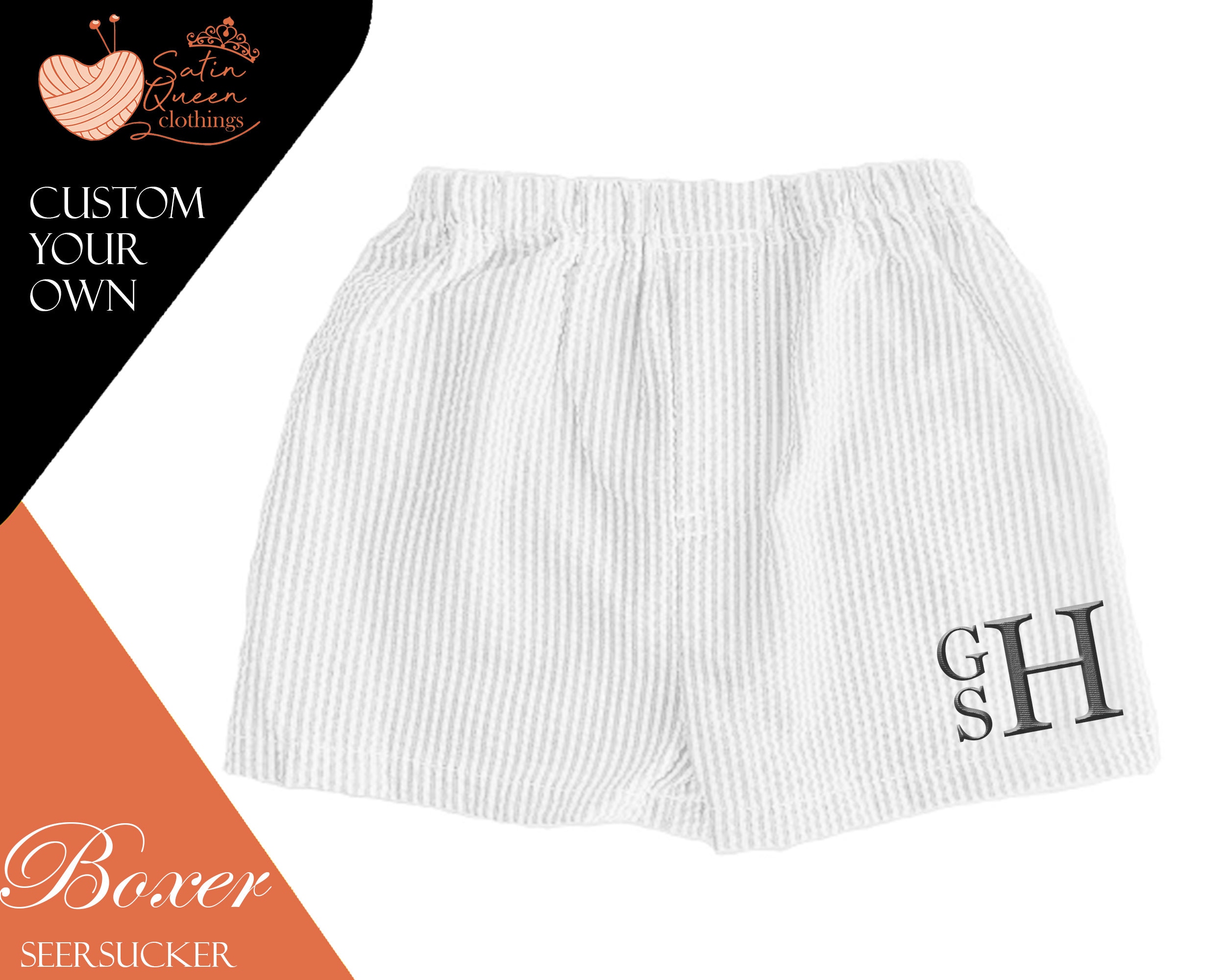 Monogrammed Boxers / Women's Boxer Shorts / Personalized Plaid Boxer Shorts  / Ladies Pajama Boxers 