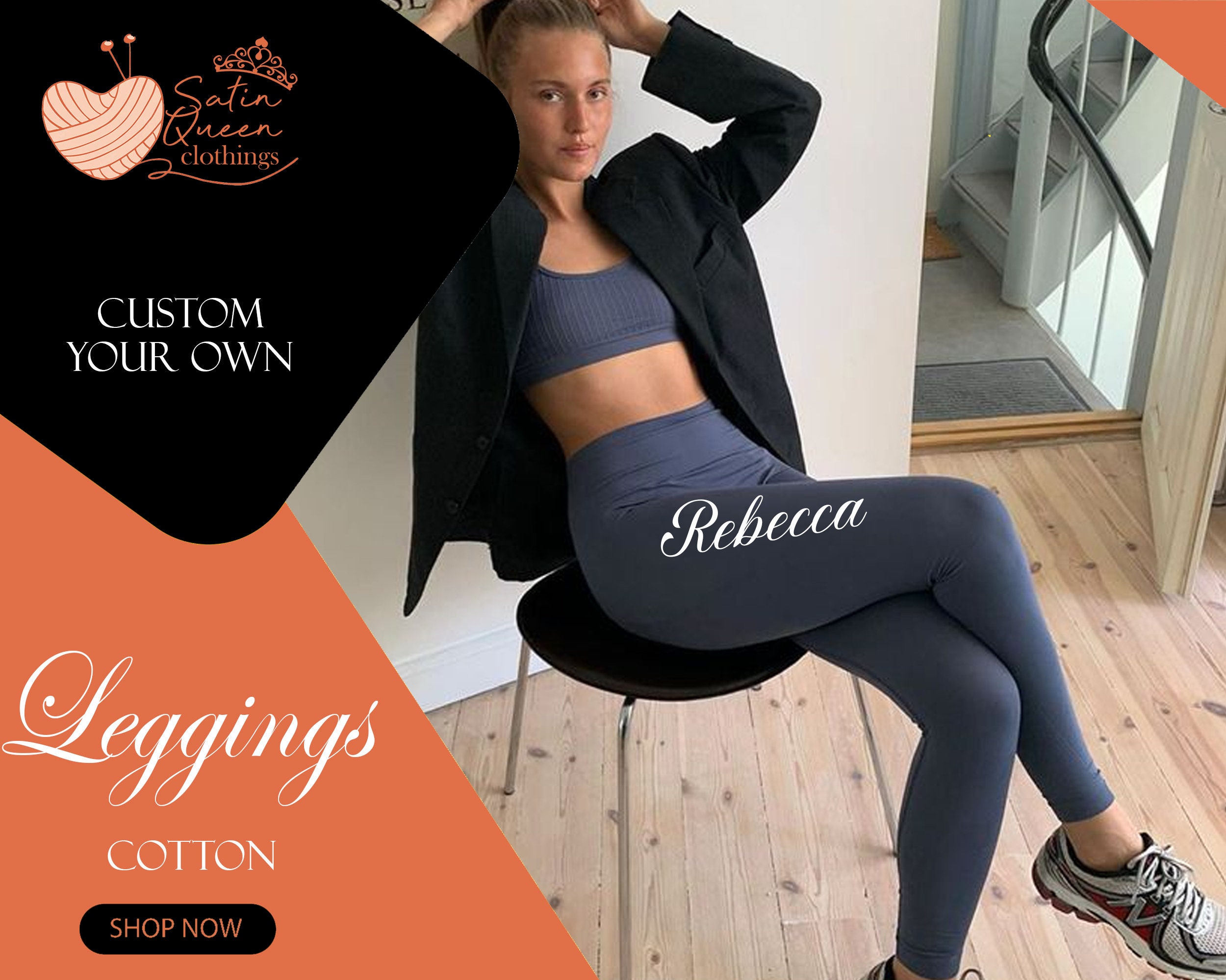 Personalized Leggings Customized Leggings Workout Leggings Yoga