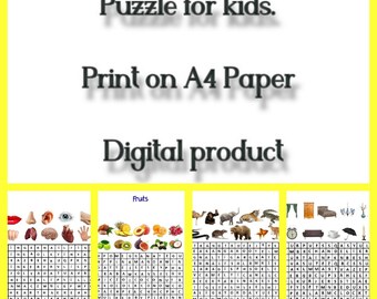 word jumble puzzle etsy