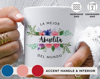 Mejor Abuela Ceramic Mug 11oz, Abuelas gift, Tazas personalizadas, Taza para abuela, Abuela mother's day gift . mothers day gift