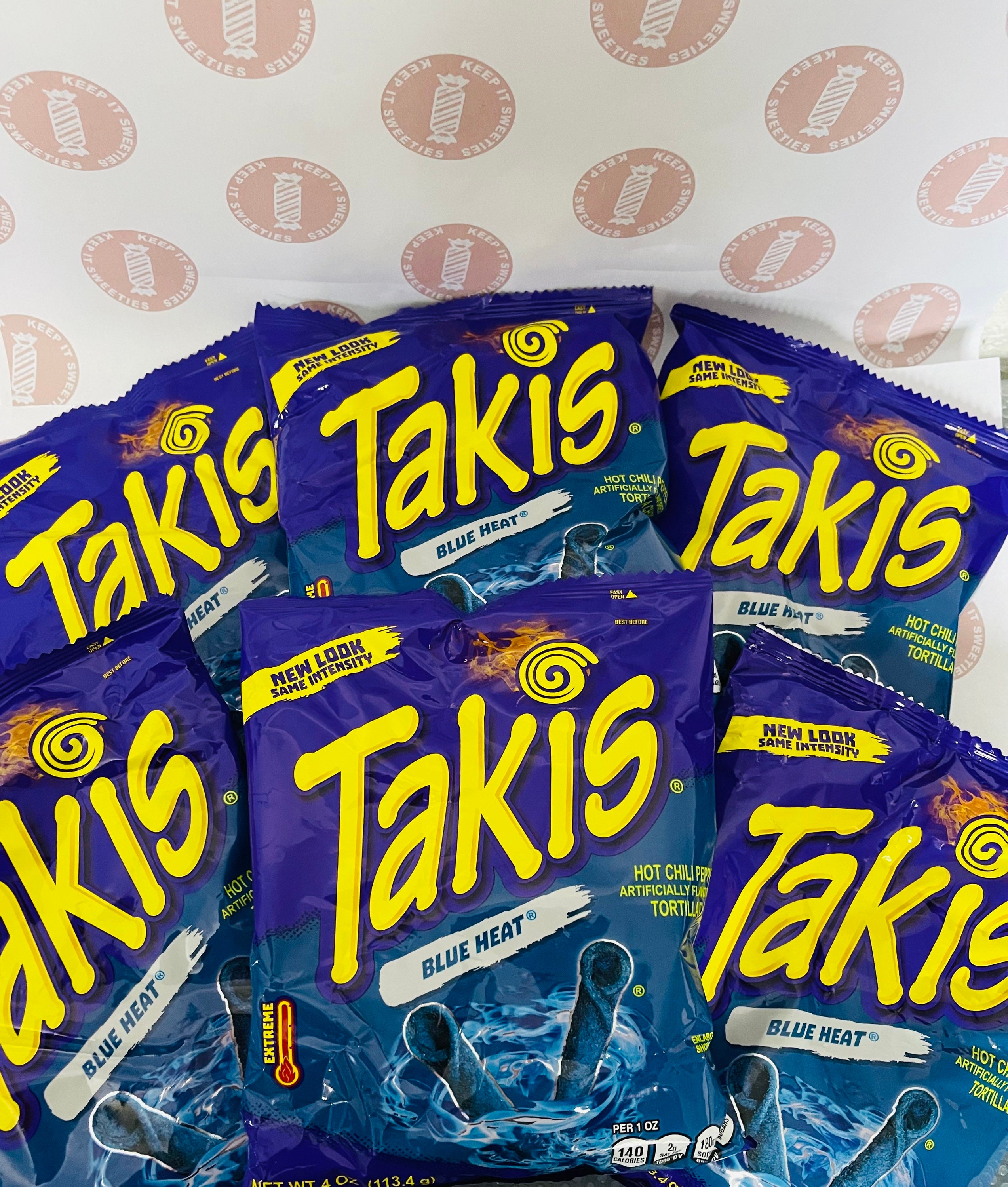 Magasin D'alimentation Takis Puces à Chaleur Bleue Dans Un Sac