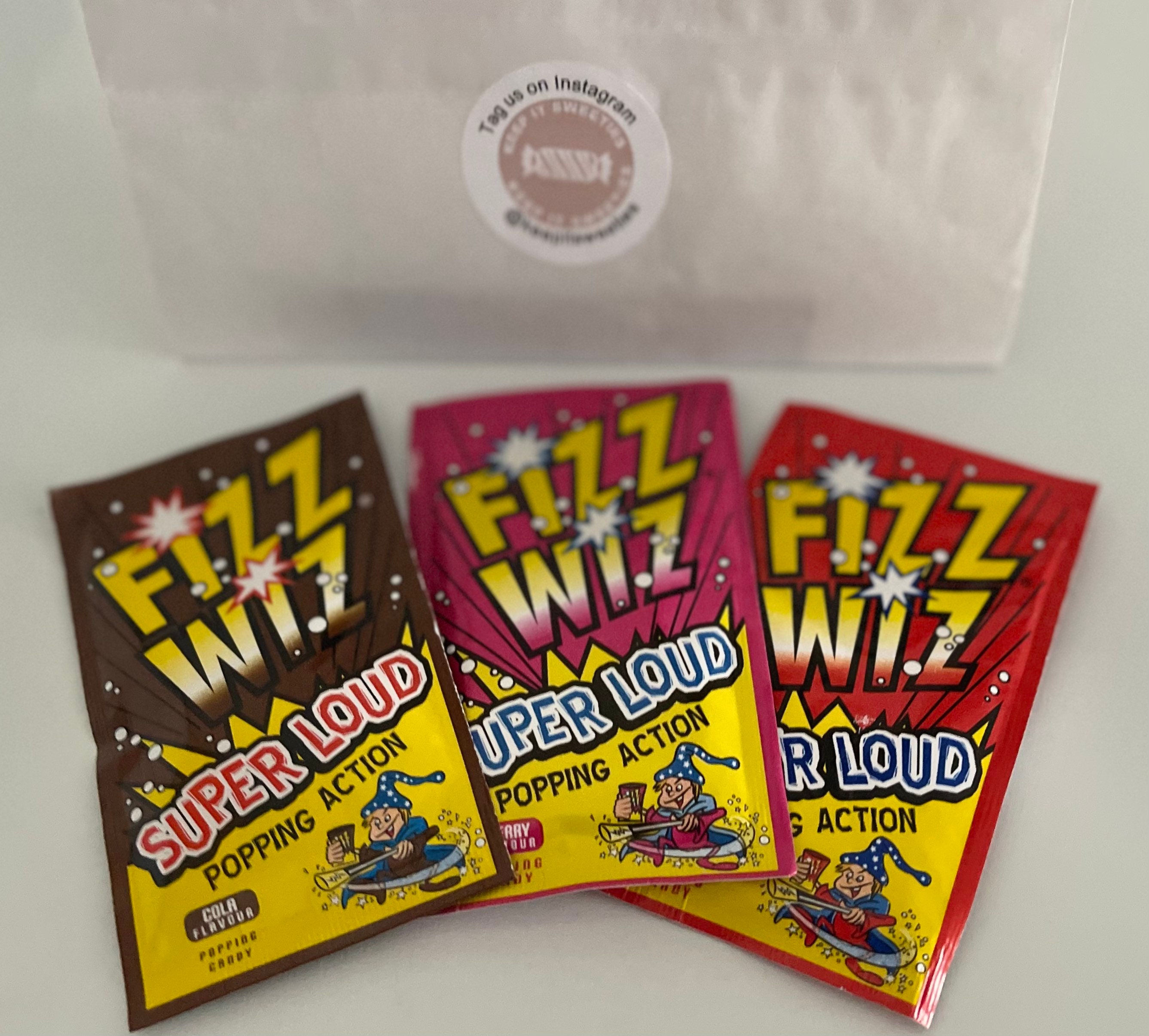 Fizz Wiz | sucre pétillant fraise