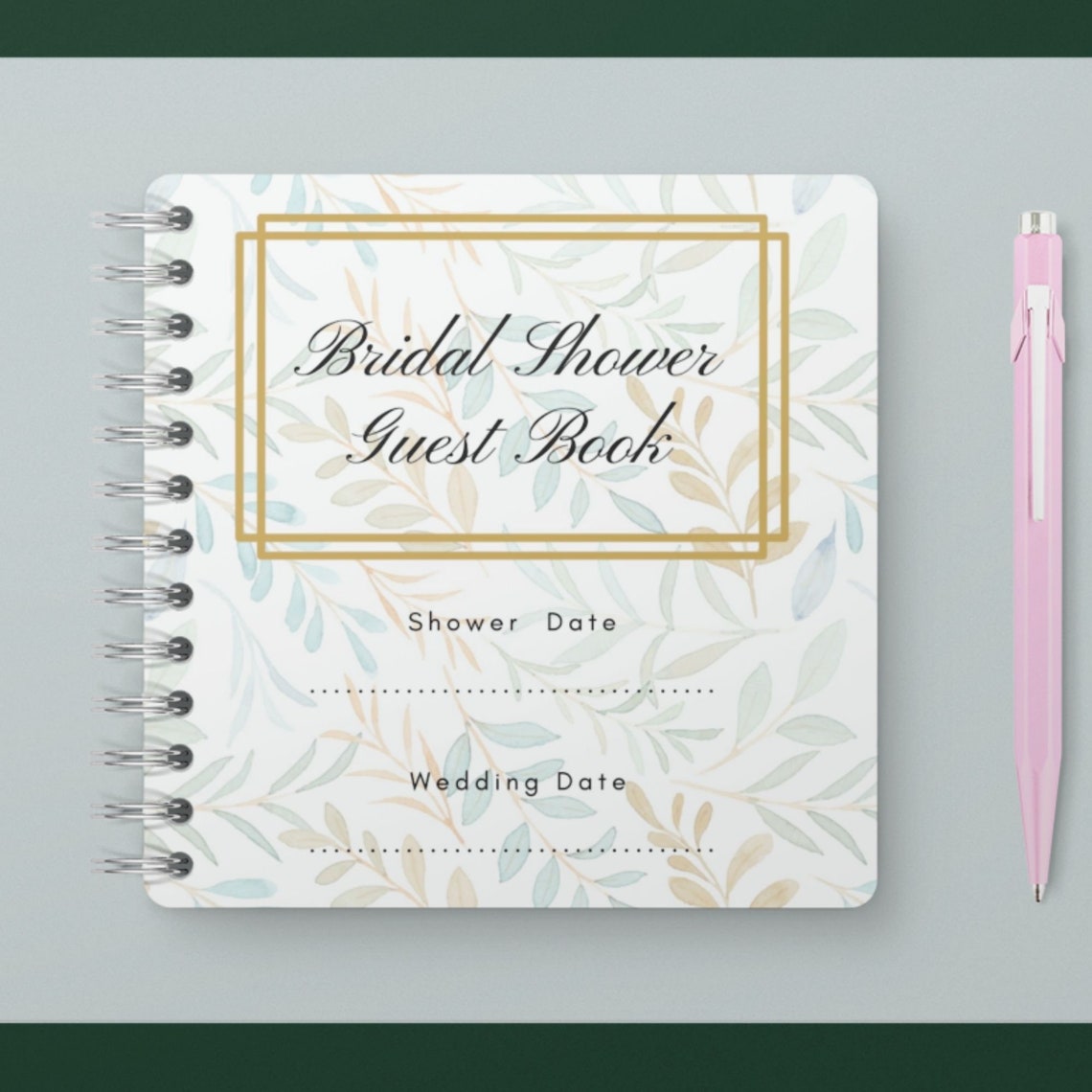 Bridal Shower Guest Book Printable Printable Pages Bridal Shower PDF Etsy