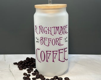 Halloween Iced Coffee Cup | NBC Coffee Cup | Iced Coffee Cup | Halloween Gifts | Halloween Cup | Libby Cup | Libby Can Glass