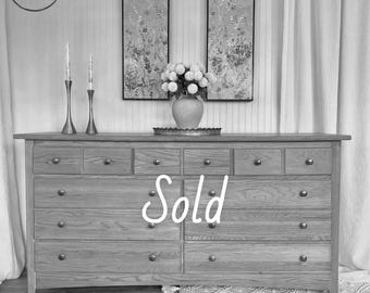 Solid Oak Dresser | Pottery Barn finish | SOLD do not purchase