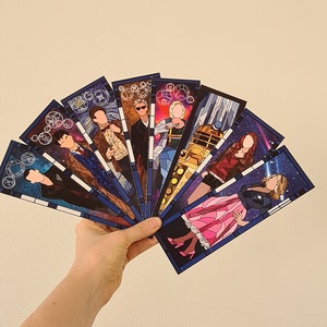 Dr Who Bookmark Set, 8 Bookmarks