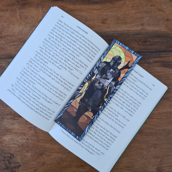 Mandalorian Bookmark, Star Wars Mando Din Djarin