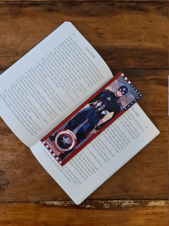 Captain America Marvel Bookmark the Avengers - Etsy