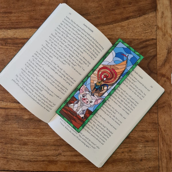 Heihei and Pua Bookmark, Moana Disney, The Chicken Lives!