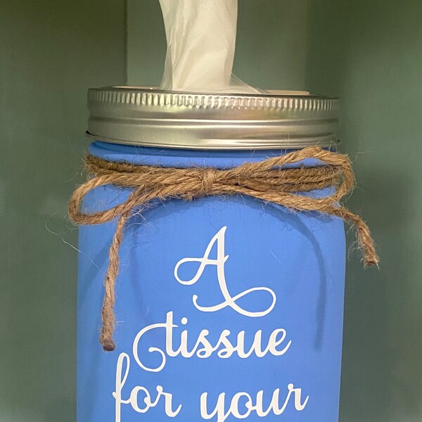 Mason Jar Tissue Holder Etsy