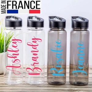 Autocollant adhésif personnalisé en vinyle, Pour Gourdes, Flacons, Bouteilles, Carafes,  Lettrage et autres.