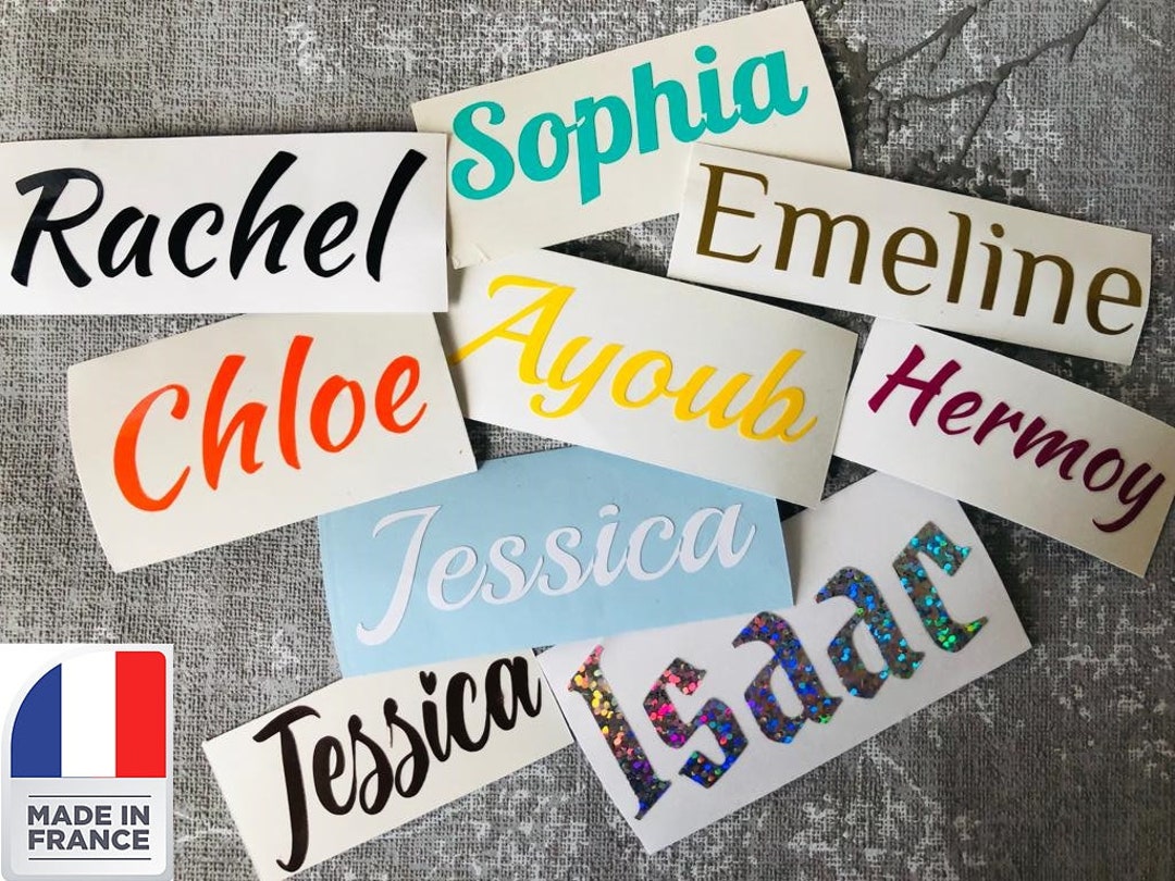 Sticker, Vinyl Sticker, Decal, Calligraphy Lettering, Personalized ...