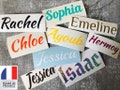 Sticker, Vinyl Sticker, Decal, Calligraphy Lettering, Personalized Label, Stickers for Water Bottle, Glass, Wedding Place Card product logo