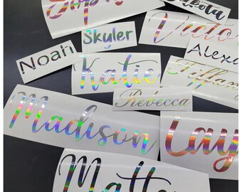 Decals - Custom Vinyl Sticker, Vinyl Letters, Stickers for Gifts, Birthdays, Weddings, Water Bottles, Glasses, Mugs