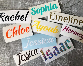 Decals - Personalised Vinyl Sticker,Vinyl Lettering,Stickers For Gift Boxe,Birthday,Wedding,Water Bottle,Glasse,Cup,Logo,Vinyl Label