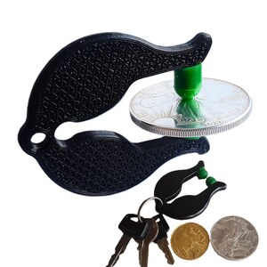 NEU! EZ-Ping Gold & Silber Kostbare Münze Pinger Tester Taschentest Schlüsselanhänger - Made in USA!