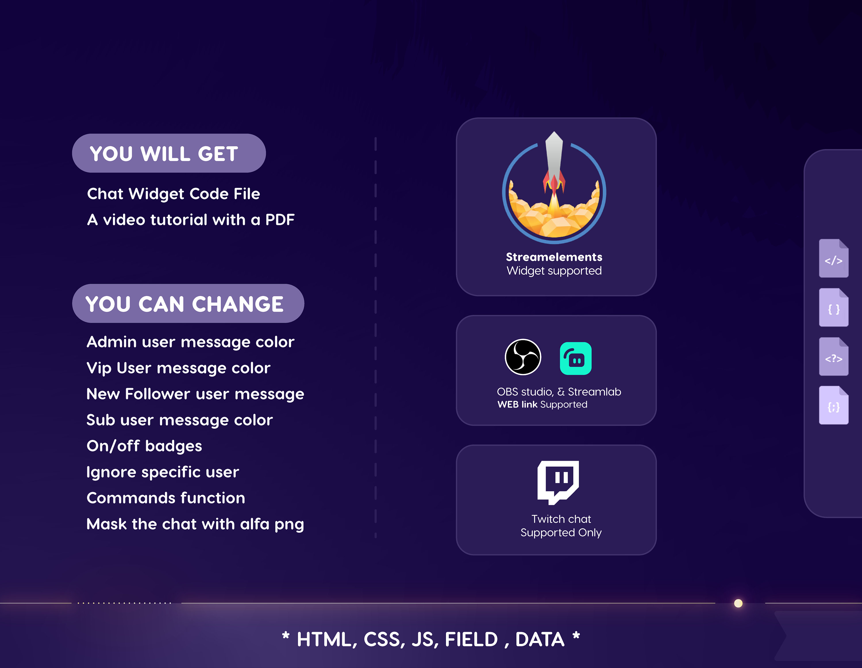 Warm Glow Summer: Chat Widget Nature, Cozy, Starry Theme Chat Widget ...