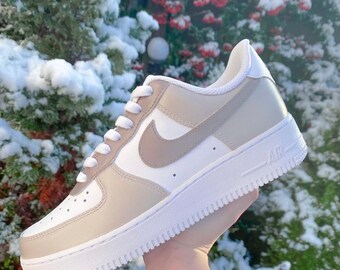 beige air force 1s