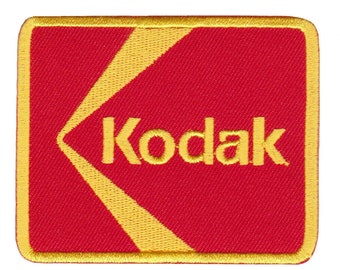 KODAK Camera Logo Sew Embroidered Iron On Patch