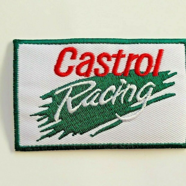 Castrol Racing Sponser Rasseöl 8,5cm Aufnäher Aufnäher bestickt