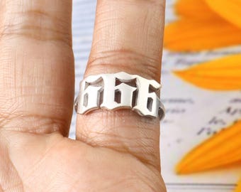 Anillo de número angelical, anillo dorado con número de la suerte, números angelicales: 111, 222, 333, 444, 555, 666, 777, 888, 999, joyería minimalista hecha a mano para mujer.