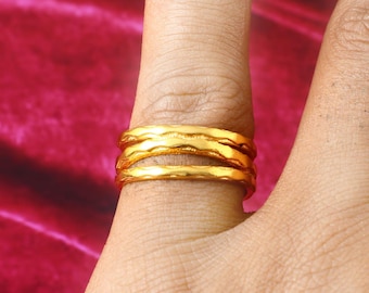 Thumb Ring-Multi Layer Thumb Ring-Chunky Silver Ring-Present-Mothers Day Gift For Her-Dainty Open Boho Ring-Weaved-Jewelry For Woman