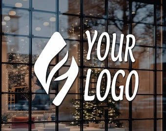 Personalized Business Logo Sticker – Custom Vinyl Decal for Company Branding, Windows, Laptops, and More