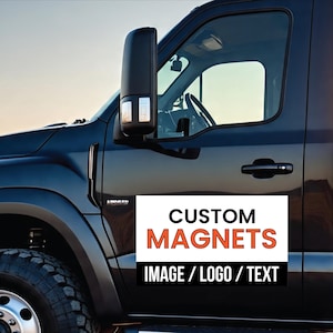 Magnetic sign - Custom Magnetic Signs for Trucks - Magnetic door sign - Car Magnet Signs - Custom Car Magnet - dot magnets - vehicle magnets
