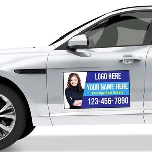 Car Magnets for Business - Vehicle Magnets for two doors - Full Color Magnetic Signs, Custom Car Magnet - Magnetic Signs for Vehicles