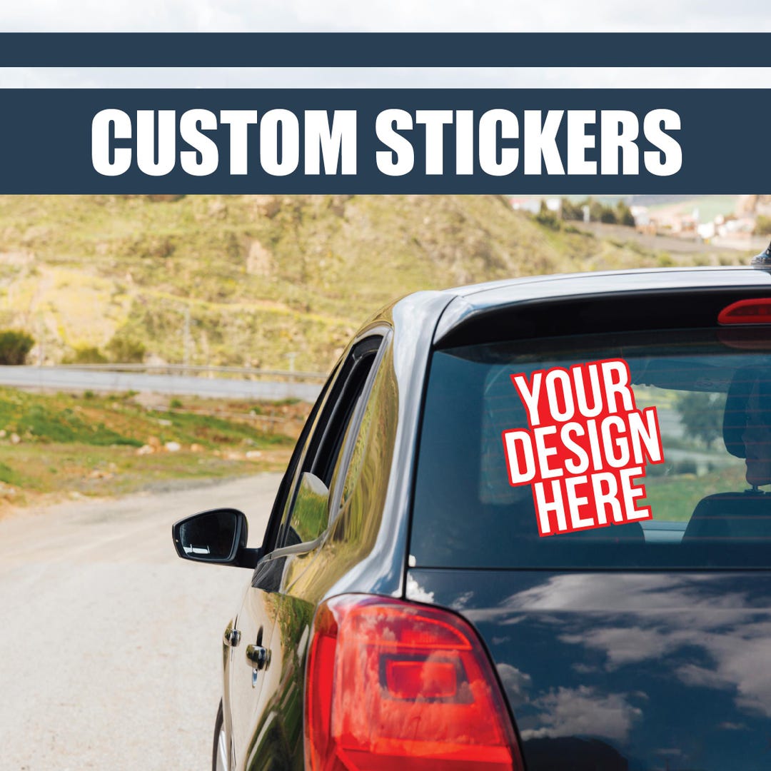 Custom Vinyl Car Decal | Waterproof Bumper Sticker, Personalized Design ...