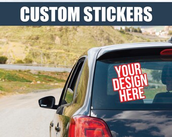 Custom Vinyl Car Decal | Waterproof Bumper Sticker, Personalized Design