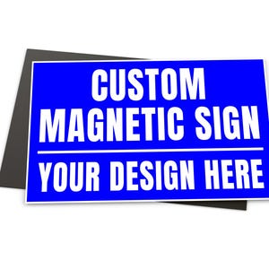 Eye-Catching Full Color Custom Magnetic Signs for Vehicles - Custom Car Magnet Sign | Personalized Logo for Your Car Van Truck -