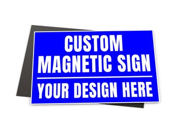 Eye-Catching Full Color Custom Magnetic Signs for Vehicles - Custom Car Magnet Sign | Personalized Logo for Your Car Van Truck -