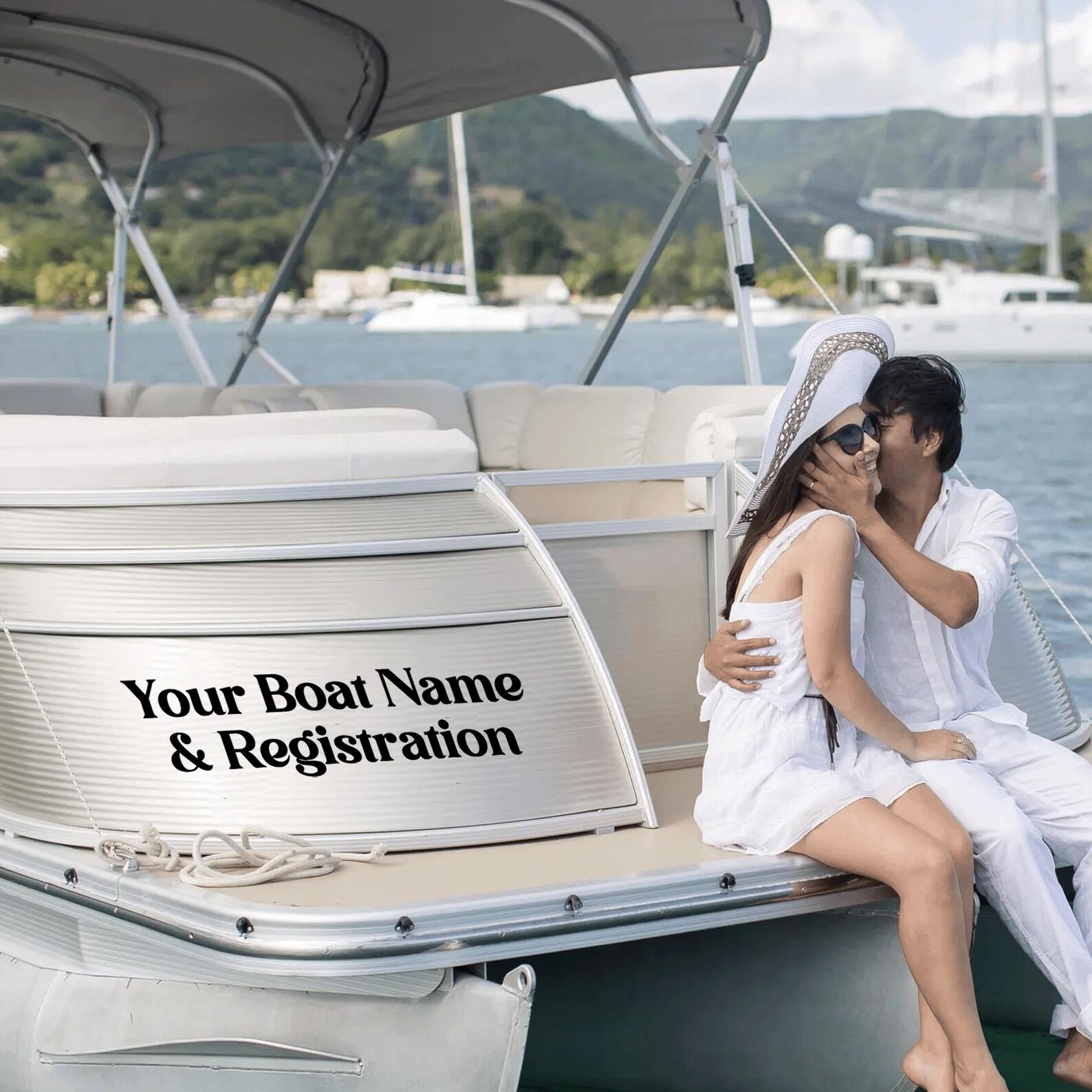 Custom Boat Name Decal – Boat Side Name Sticker – Vinyl Boat Lettering ...