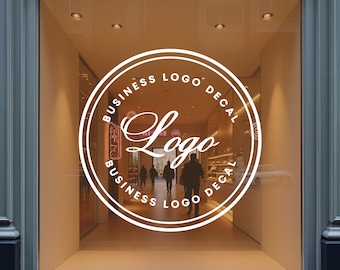 Best Seller - Personalized Vinyl Logo Decal for Business Window, Storefront, Shop / 6 Year Outdoor Rating
