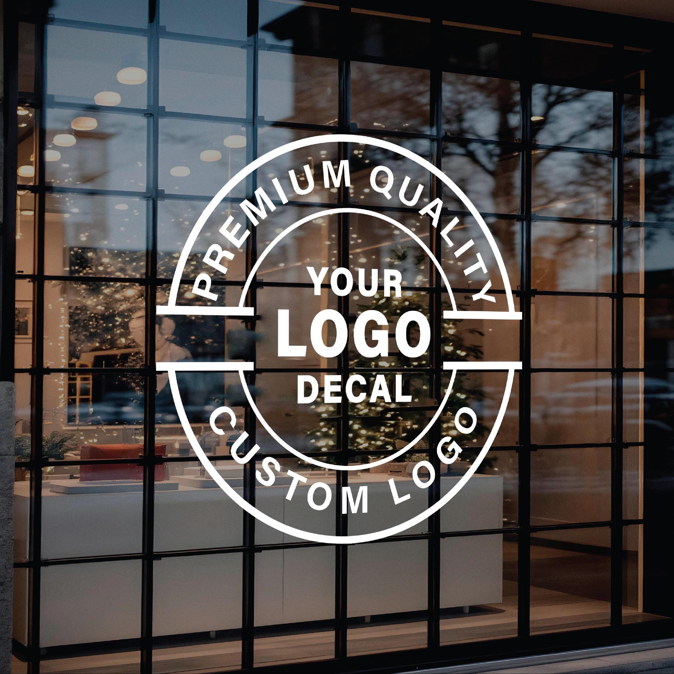 Shop Logo Decal - Business Logo Decal - Large Vinyl Business Logo ...