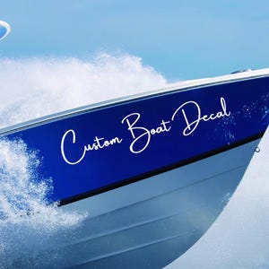 Custom Boat Name Decal – Personalized Vinyl Lettering for Boats, Jet Skis, Kayaks – Boat Registration Decal – Custom Boat Number Sticker