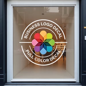 Custom Logo Window Decal - Personalized logo signs - Custom Window Decal - Business door Decal - Logo Signs - Window Decals