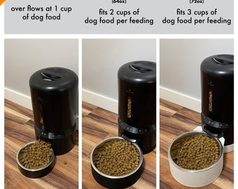 Grotere voerbak / Voedselopslag/uitbreiding vultrechter / vervangende schaalhouder / voor PETLIBRO graanschuur Smart/Camera Pet Cat Dog Feeder