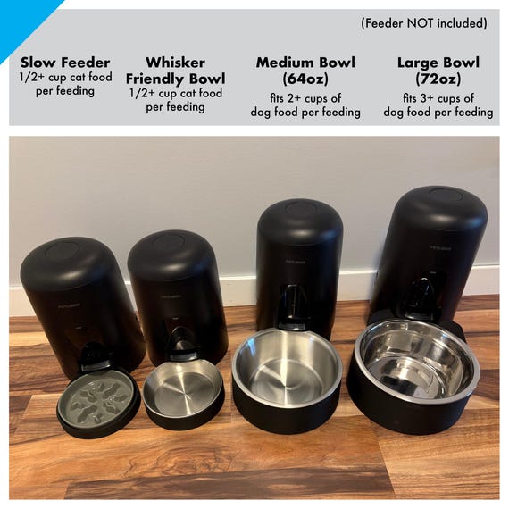 Slow Feeder, Whisker Friendly and Larger bowl adapters for PETLIBRO Air Smart Feeder and Air Automatic Feeder cat dog feeder