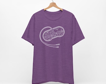 Disassembled Super Nintendo / SNES Controller Illustration T-Shirt | Retro Gaming Tee