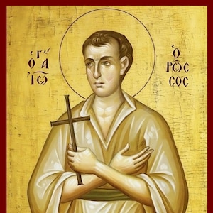 Saint John the Russian - Greek Orthodox Catholic Christian Byzantine wooden icon