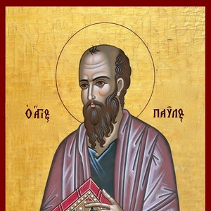 Saint Paul  -  Greek Orthodox Catholic Christian Byzantine wooden icon