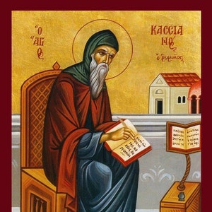 Saint Cassian - Orthodox Catholic Christian Byzantine wooden icon