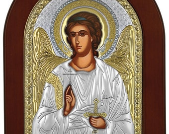 Guardian Angel- Greek Orthodox- Catholic  Byzantine- Christian Silver Icon