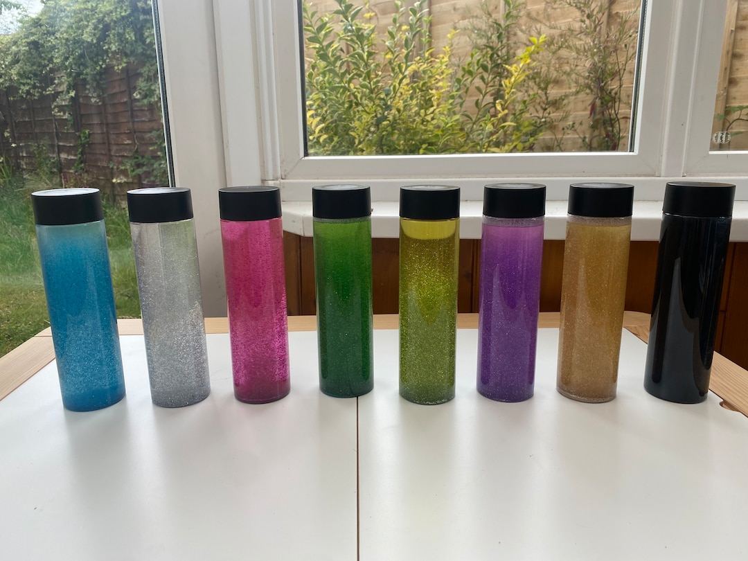 Sensory Glitter Bottles Calming Bottles Relaxation Bottles Etsy UK
