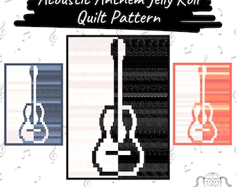 Acoustic Anthem Jelly Roll Quilt Pattern