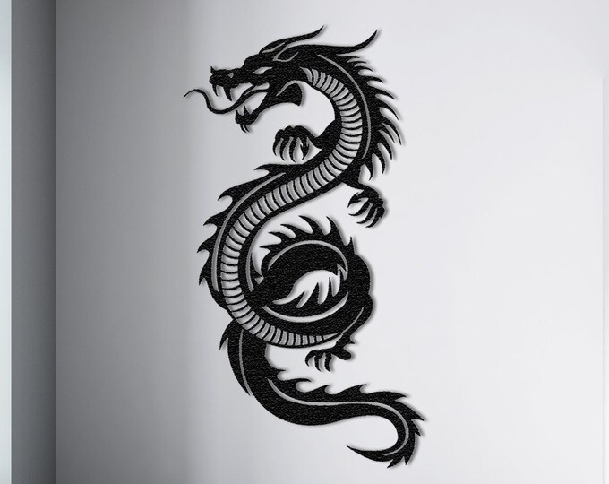 Dragon Metal Wall Art - Etsy