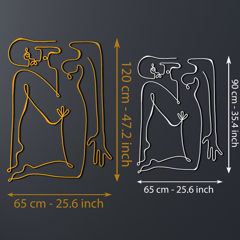 Abstract Woman Metal Wall Decor Female Body Wall Art Above Etsy